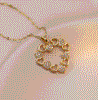 Heart Zircon Pendant Set